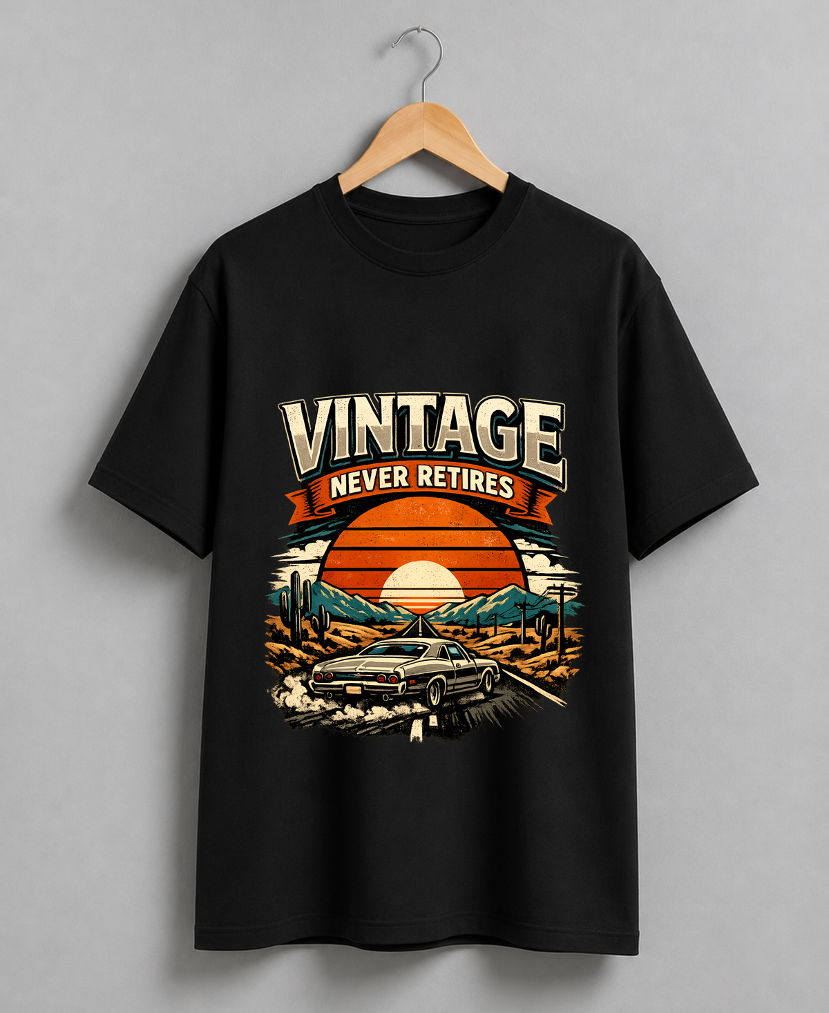 Vintage Never Retires T-Shirt