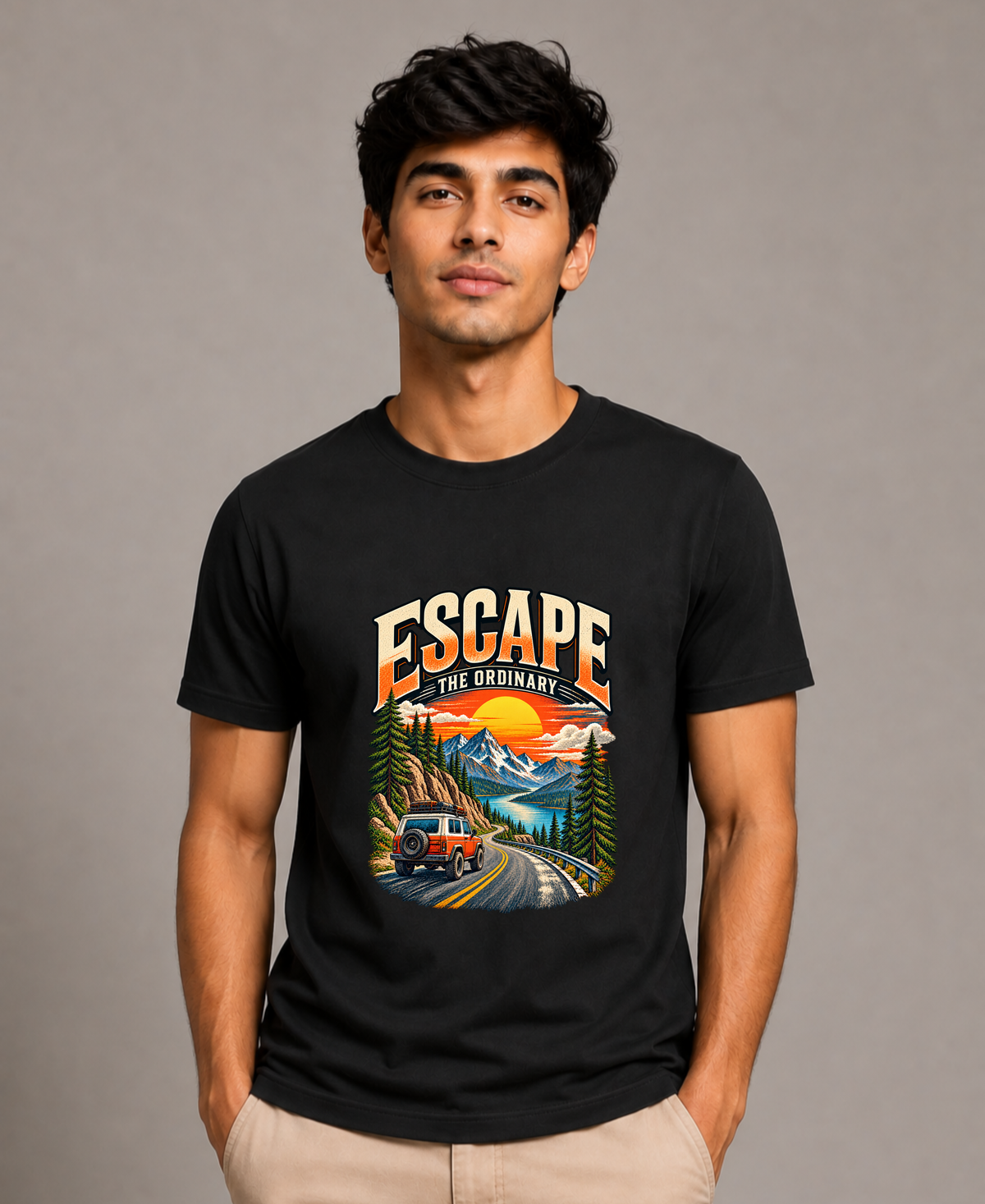 Escape Mountain Adventure Graphic T-Shirt